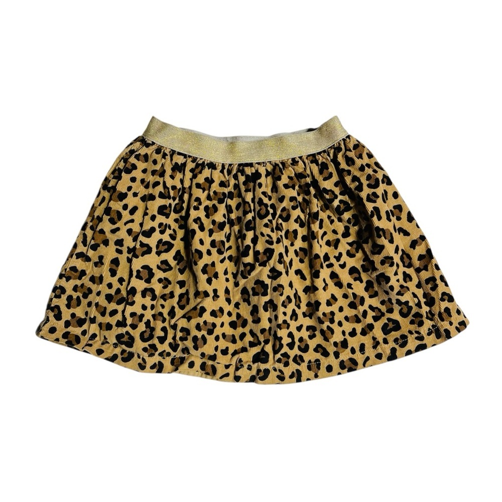 Carter's Leopard Print Skirt with Gold Waistband